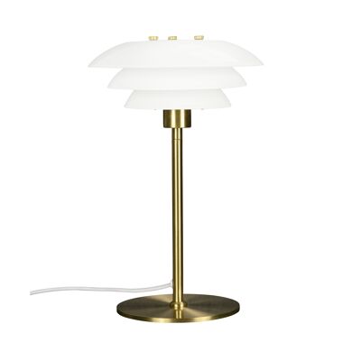 Lampe de table DL20 Opale/ Laiton