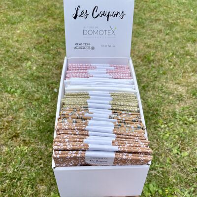 50 printed coupons 50 x 50 cm - Le Tissu by Domotex