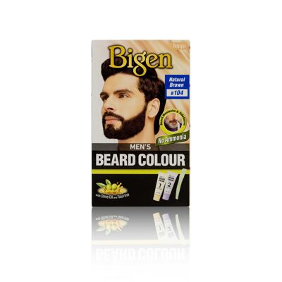 Bigen Men’s Beard Colour - B104 - Natural Brown - Single