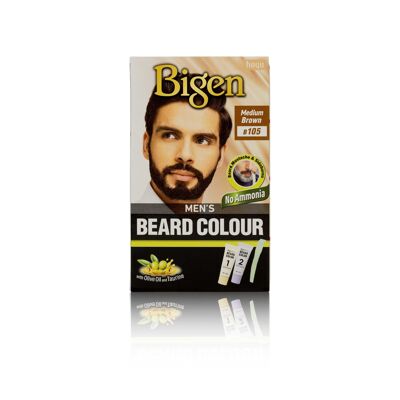 Bigen Men’s Beard Colour - B105 - Medium Brown - 3-Pack