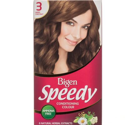 Bigen Speedy Conditioning Colour - 3 - Warm Chestnut - 3-Pack