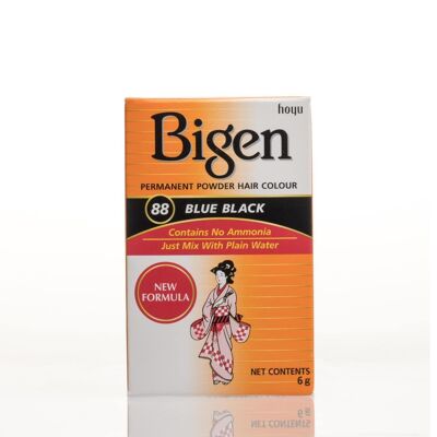 Bigen Permanent Powder Hair Color - 88 - Blue Black