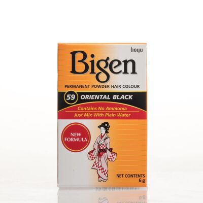 Bigen Permanent Powder Hair Color - 59 - Oriental Black