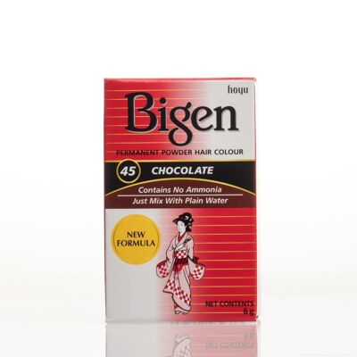 Bigen Permanent Powder Hair Color - 45 - Chocolate