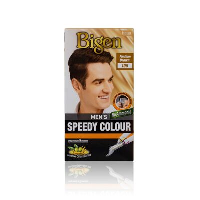 Bigen Men’s Speedy Colour - 105 - Medium Brown - Single