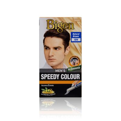 Bigen Men’s Speedy Colour - 104 - Natural Brown - Single