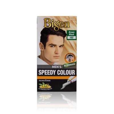 Bigen Men’s Speedy Colour - 102 - Brown Black - Single