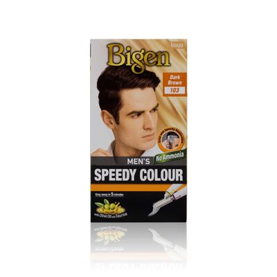 Bigen Men’s Speedy Colour - 103 - Dark Brown - Single