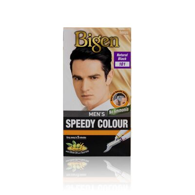 Bigen Men’s Speedy Colour - 101 - Natural Black - 3-Pack