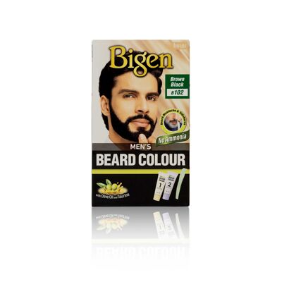 Bigen Men’s Beard Colour - B102 - Brown Black - Single