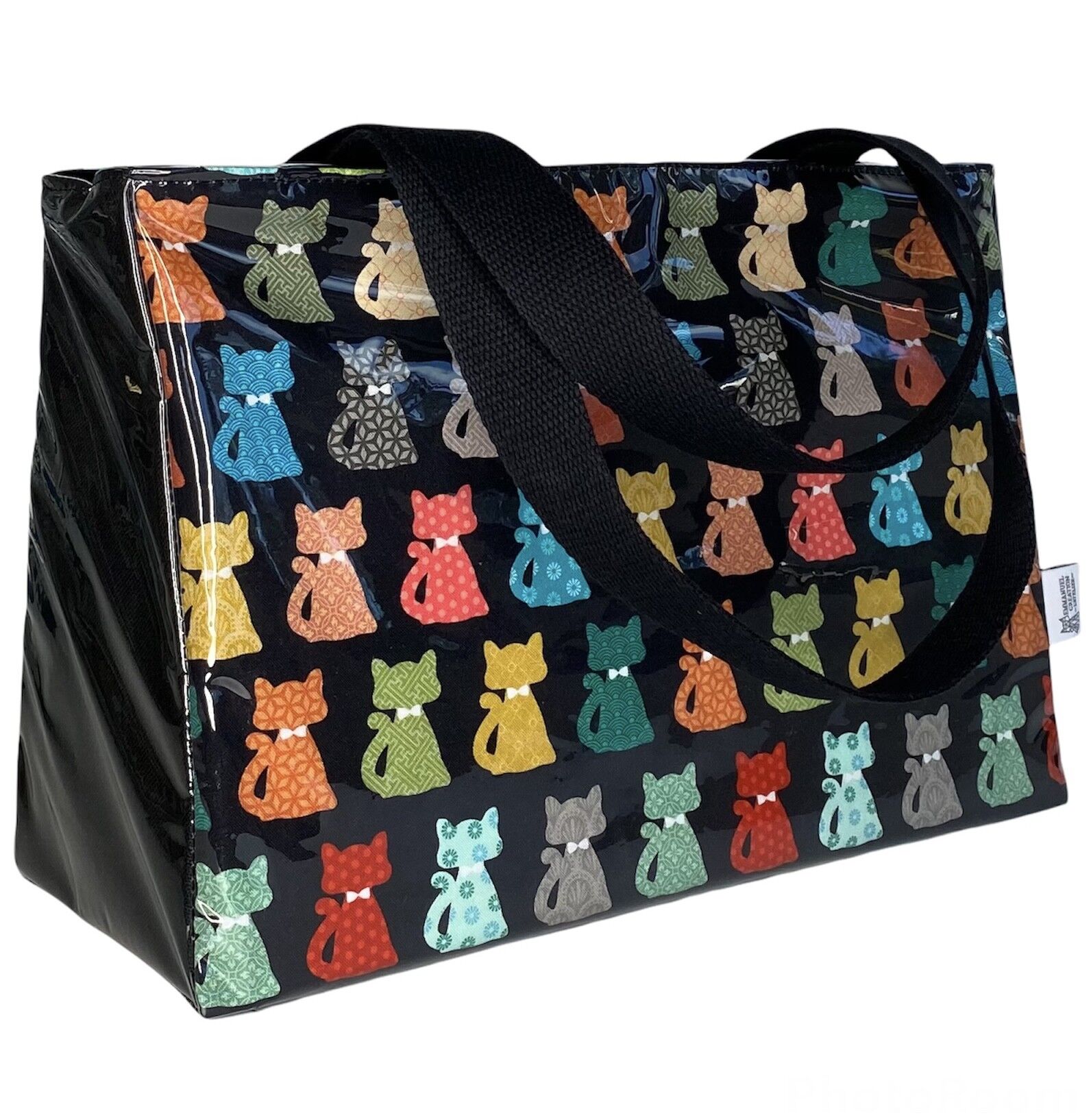 Bolsa isotérmica M, “Cat pop” negra