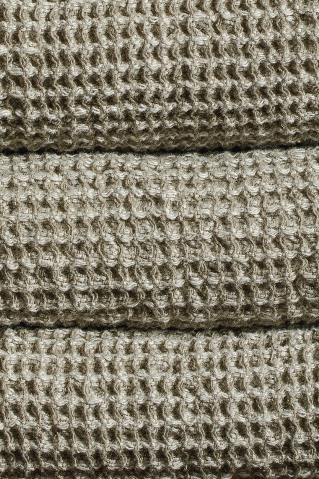 Waffled linen bathroom towel / Small