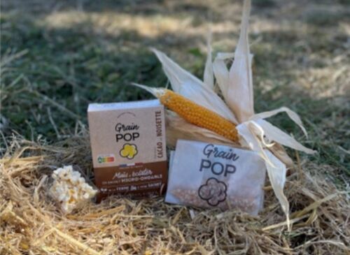 Grain POP - grains de maïs popcorn - saveur Barbecue & Far West