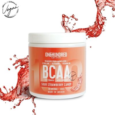 BCAA Sour Strawberry Candy 330 g