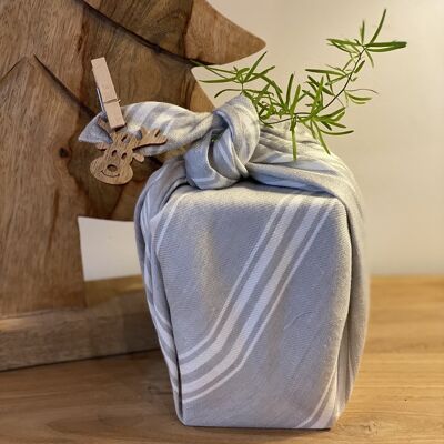 Linen Furoshiki - Papel de regalo reutilizable 45x45cm