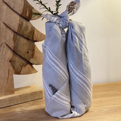 Linen Furoshiki - Reusable gift wrapping 55x55cm