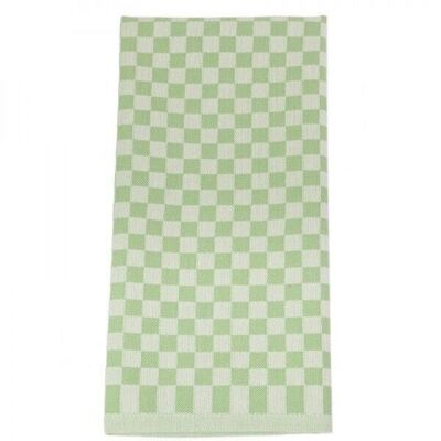 Checked tea towels - 007 green