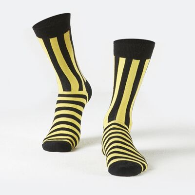 Calcetines Amarillo-Negro