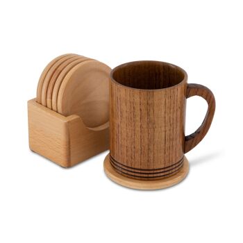 Tasse en bois japonaise faite à la main 5