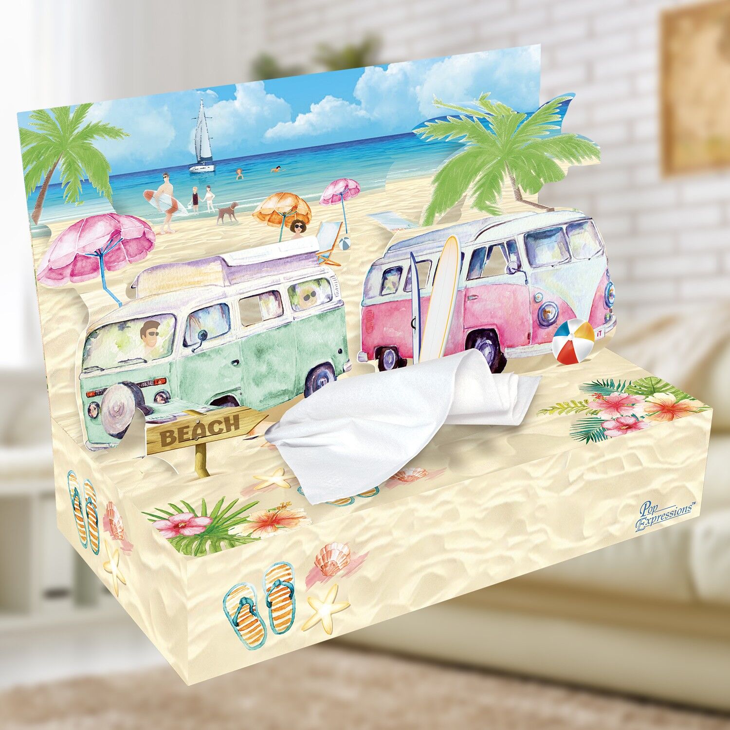 Caja de pañuelos 3D DECO "California"