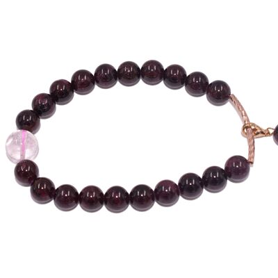 Bracelet zodiaque capricorne grenat