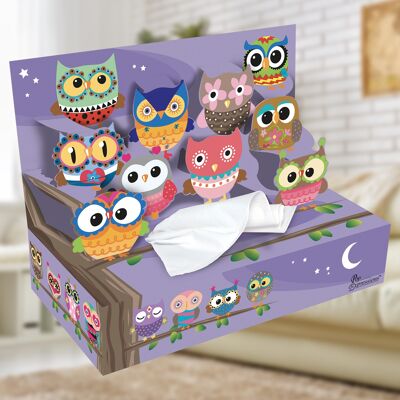 "Owls" 3D DECO box of tissues