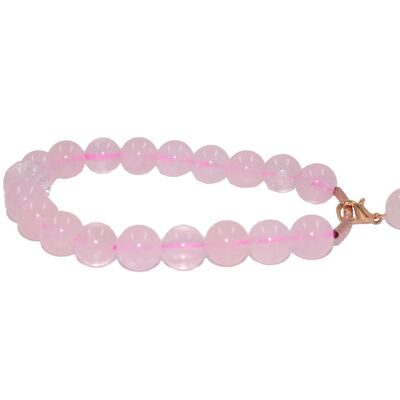 Zodiac bracelet- pink quartz aries