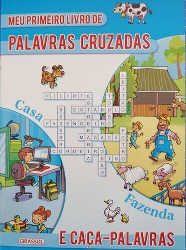 Palavras cruzadas und Caça-palavras Azul - meu primeiro livro