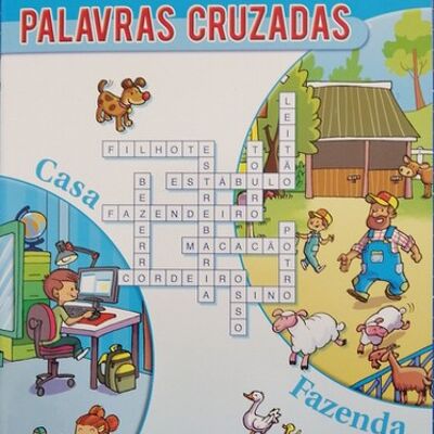 Palavras cruzadas und Caça-palavras Azul - meu primeiro livro