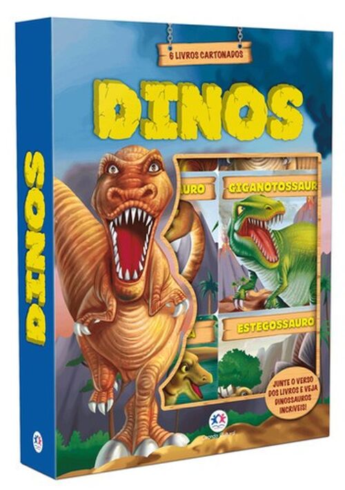 Dinos - box com 6 livrinhos cartonados