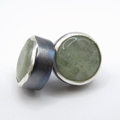 Pendientes de botón con jade