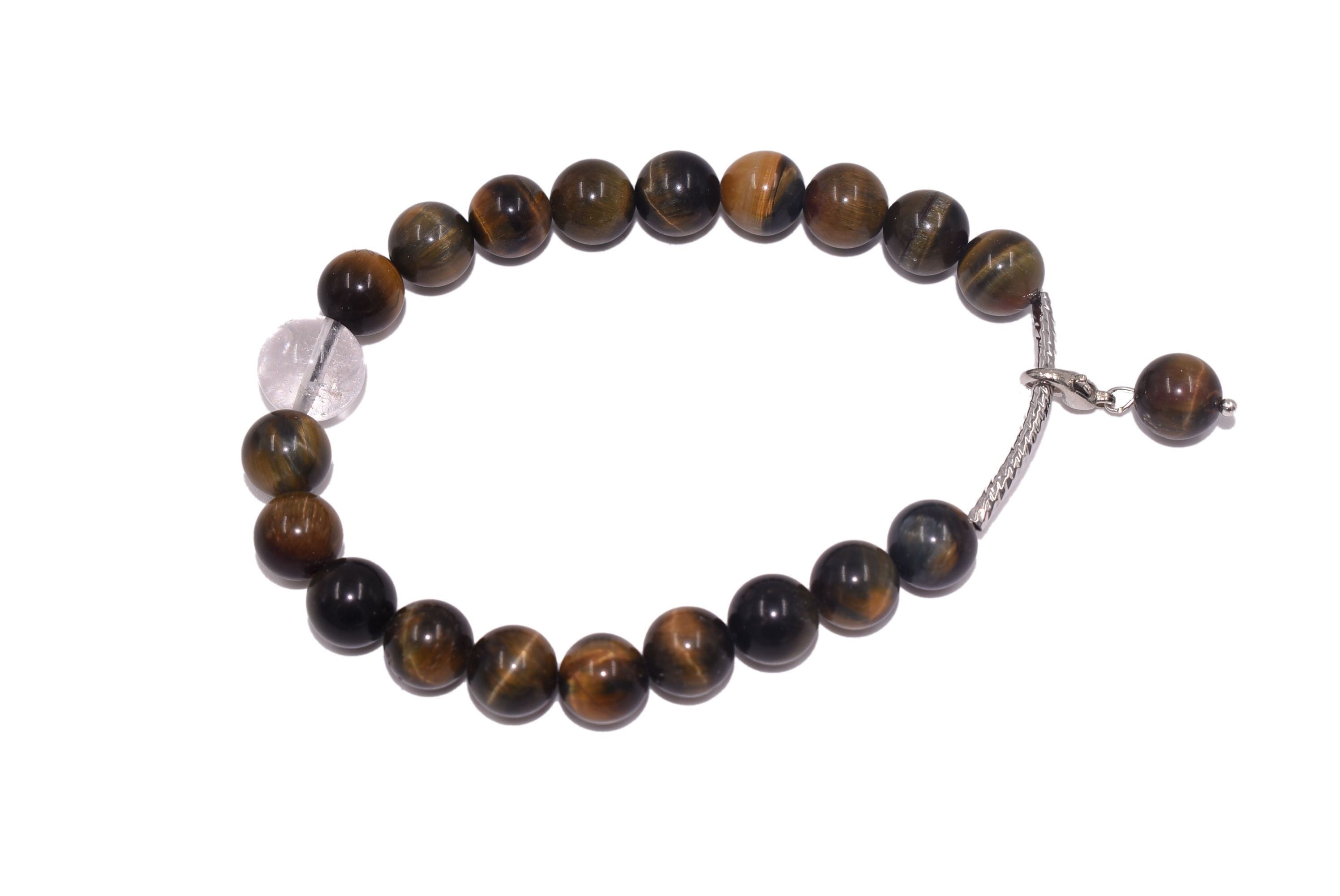 Bracciale zodiaco - occhio di tigre Gemelli