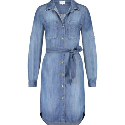 Robe 2 poches Catherine Denim foncé