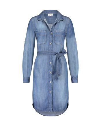 Robe 2 poches Catherine Denim foncé