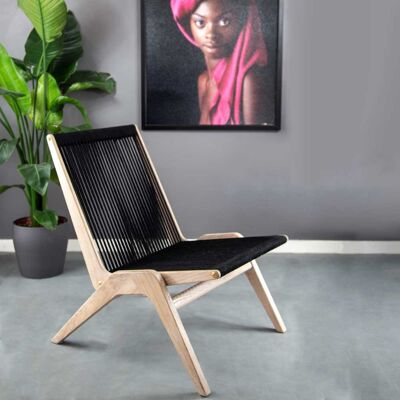 X-Chair, White Oak / Black