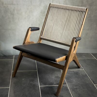F-Chair, Smoked Oak Beige / Black
