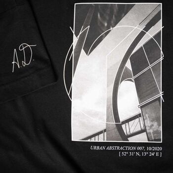 Art-Shirt “Abstraction Urbaine 007“ | le noir 3