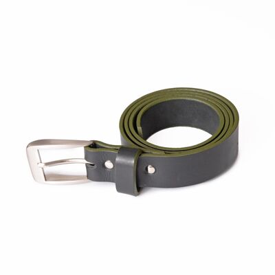 Coffret cadeau ceinture OSCAR Noir Vert