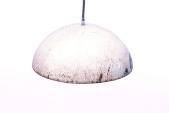 Plafonnier Barigo en blanc : Lampe upcyclée faite de barils de pétrole recyclables - L'abat-jour au look industriel par SwaneDesign (899629493)