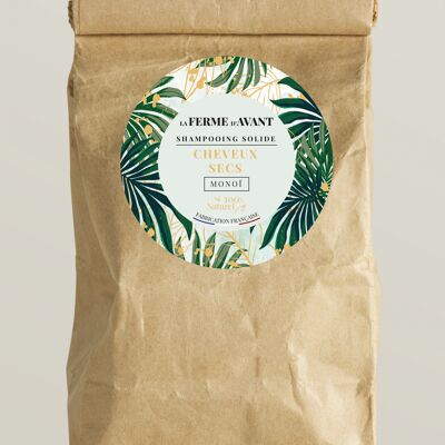 THE FARM BEFORE | SOLID SHAMPOO DRY HAIR MONOÏ | FRENCH MANUFACTURING | NATURAL COSMETICS | 50 Gr