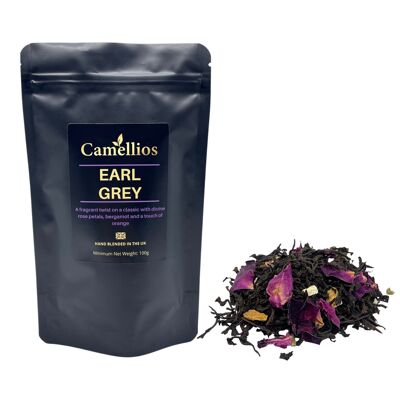 Té Earl Grey, té negro de hojas sueltas, 100 g