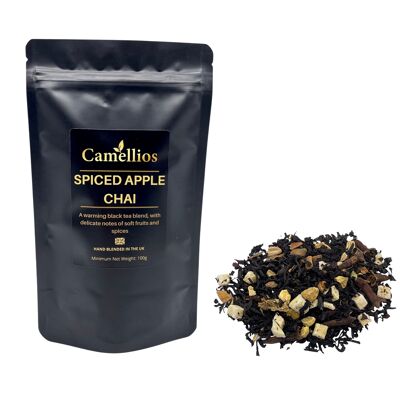 Spiced Apple Chai, schwarzer loser Blatttee, 100g