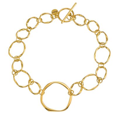 Gold large link Necklace