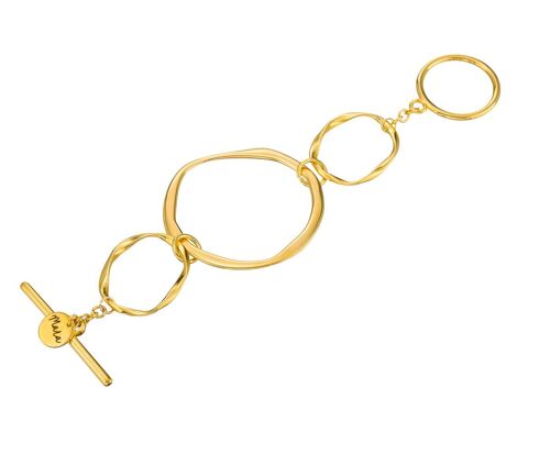 Gold link chunky bracelet
