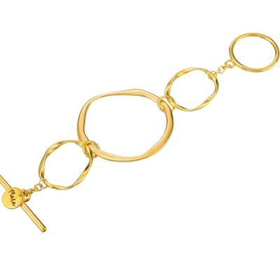 Gold link chunky bracelet
