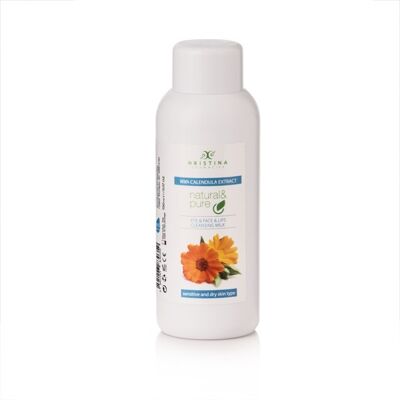 Lait Démaquillant Visage, Yeux et Lèvres à l'Extrait de Calendula, 150 ml