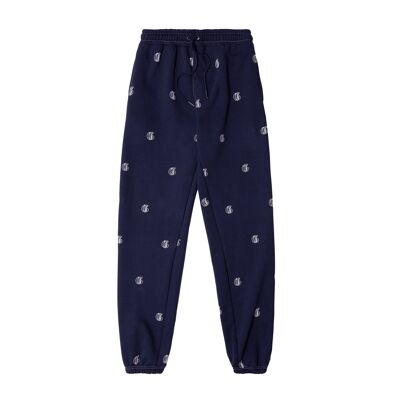 Pantaloni jogger iniziali -Navy