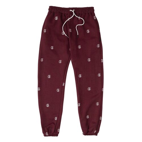 Initial Jogger Pants - Blood Red