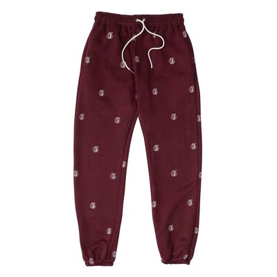 Pantalones joggers Initial - Blood Red