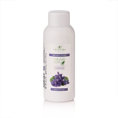 Cleansing Milk for Face, Eyes and Lips with Violet Extract, 150 ml